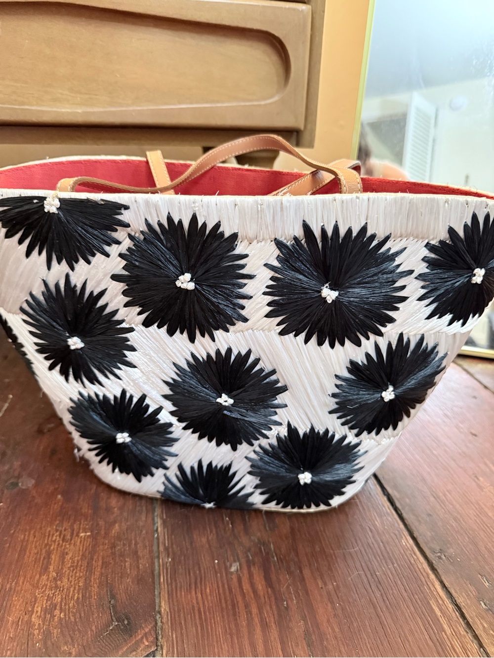 Vintage Kate Spade New York Cabo Holiday Wicker Tote | Summer 2000 Cabo Line - Picture 4 of 7